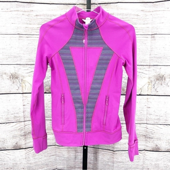 Ivviva By Lululemon Perfect Your Practice Jacket Magenta Pink Luon Size 14 - Picture 1 of 10